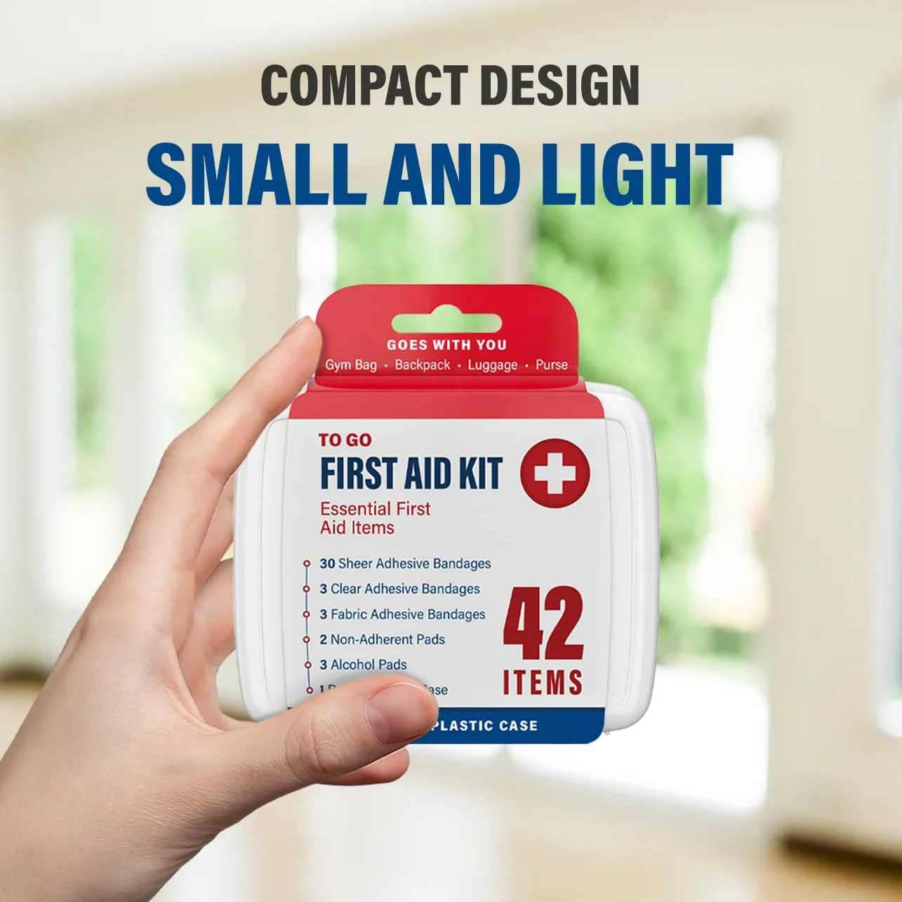 500 Piece Mini First Aid Kit for Home, Car, Office, Outdoors, Travel Size Small First Aid Kits with Adhesive Bandages and Pads - Bulk First Aid Supplies in Compact & Lightweight Case (12 Pack) 500 Pieces [12 Pack]