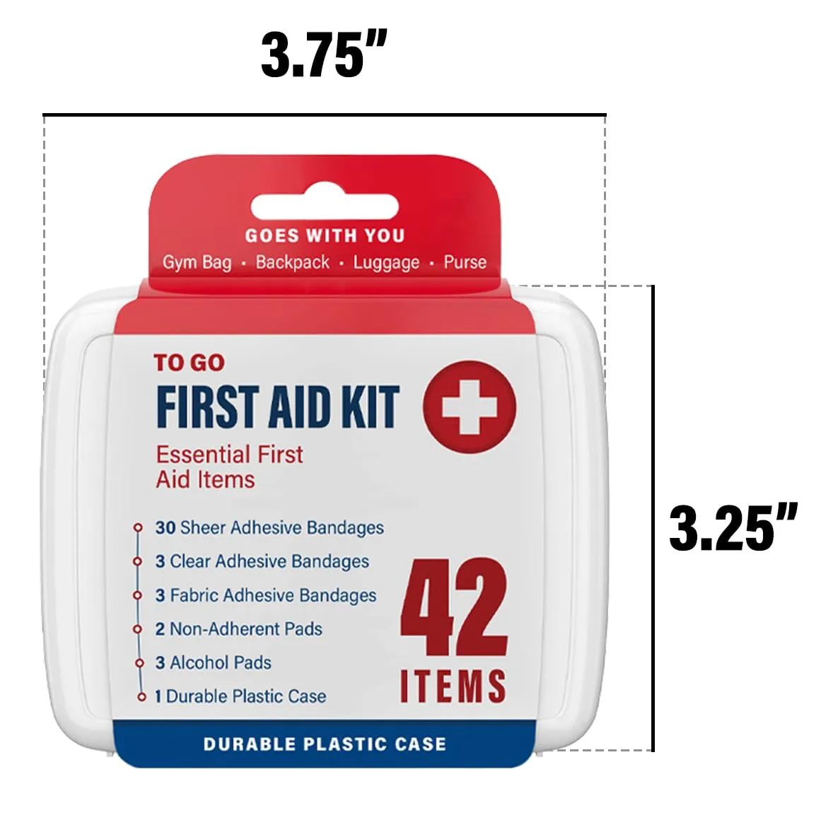 500 Piece Mini First Aid Kit for Home, Car, Office, Outdoors, Travel Size Small First Aid Kits with Adhesive Bandages and Pads - Bulk First Aid Supplies in Compact & Lightweight Case (12 Pack) 500 Pieces [12 Pack]