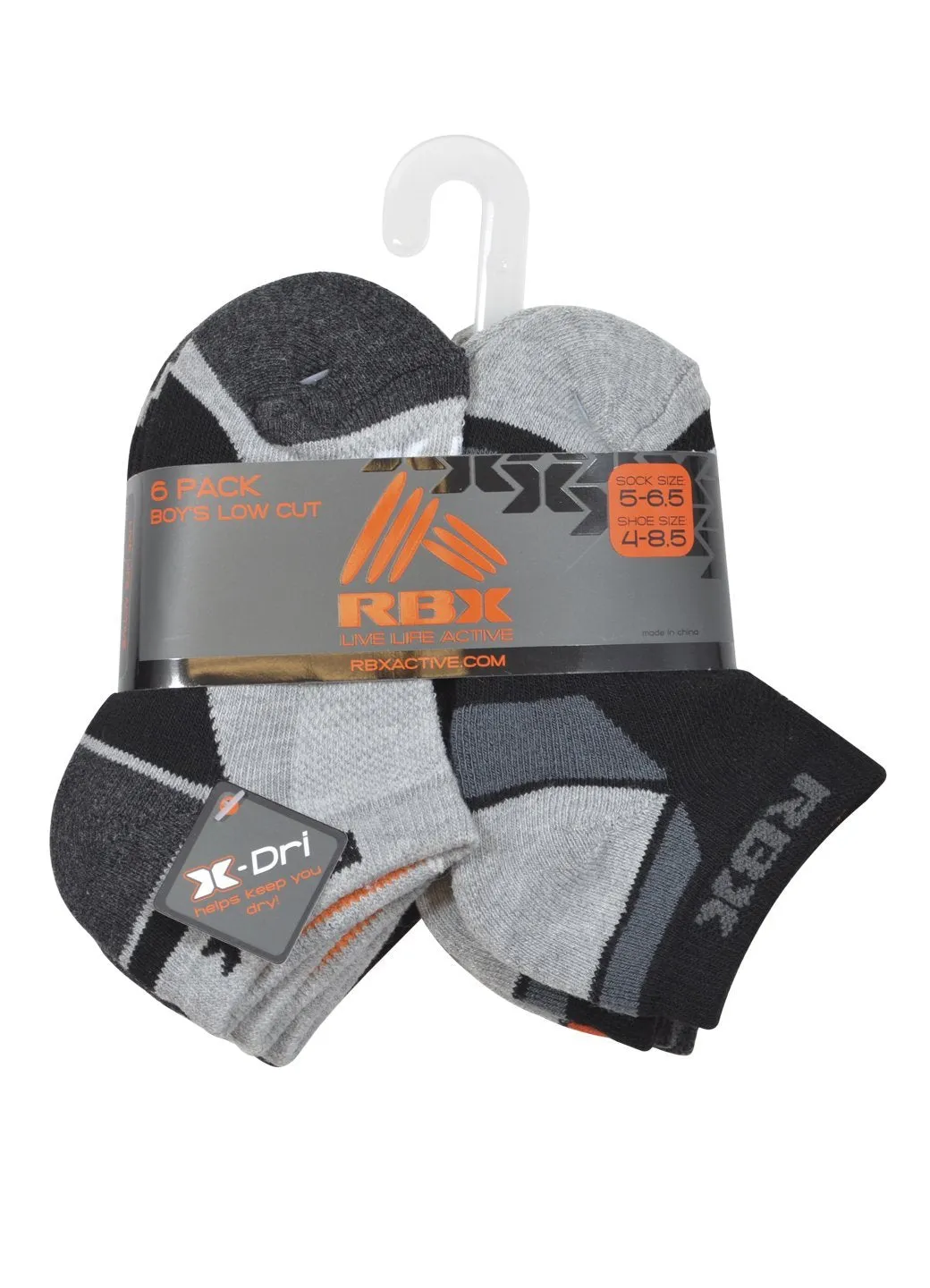 6 Pack Boy's Low Cut Socks