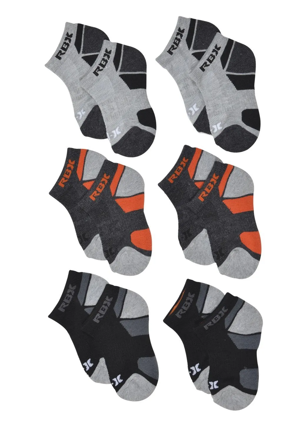 6 Pack Boy's Low Cut Socks