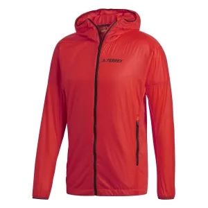 adidas Terrex Agravic Alpha Hooded Shield Jacket - Red