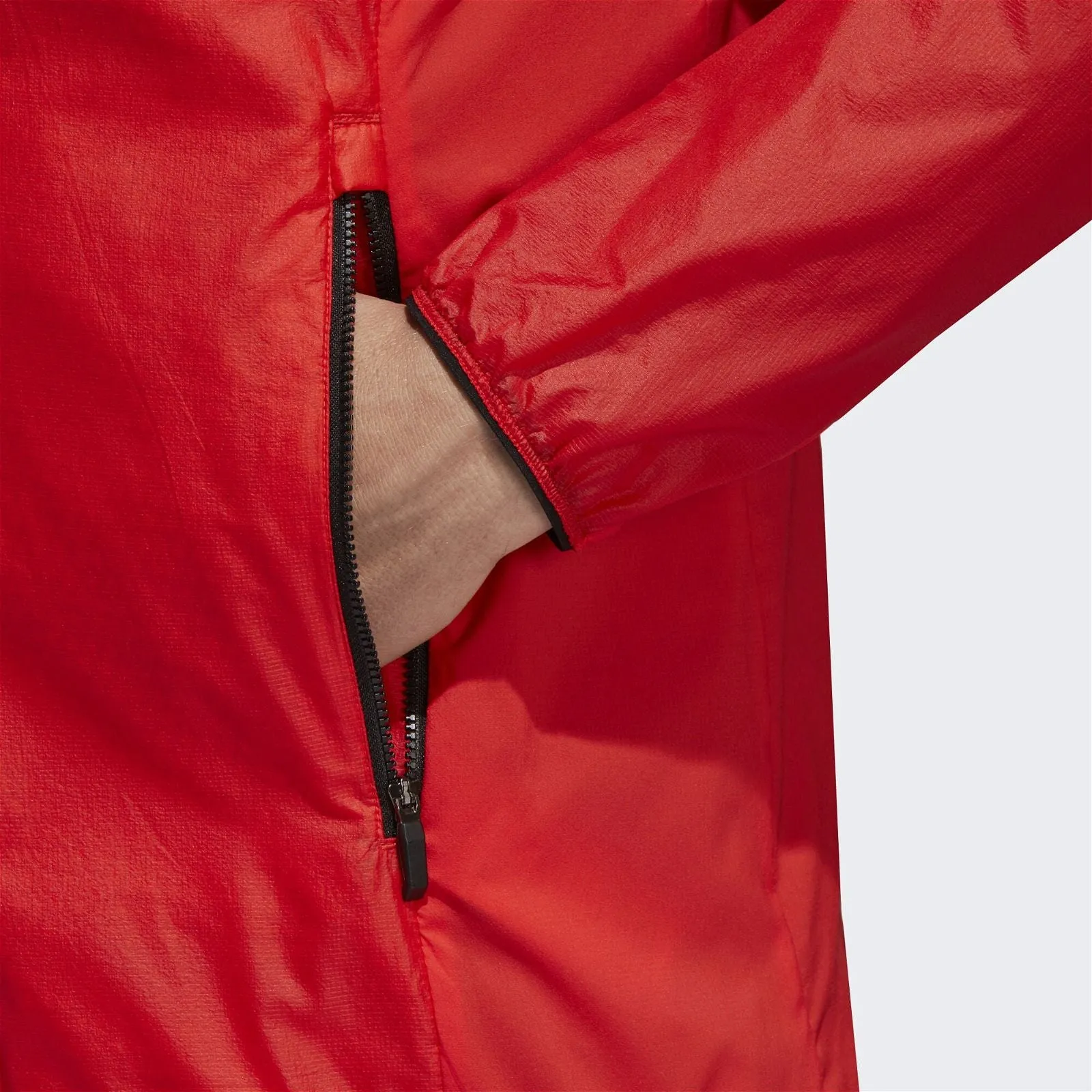 adidas Terrex Agravic Alpha Hooded Shield Jacket - Red