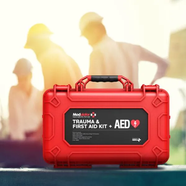 Aero Healthcare M600-4 Modulator Trauma Kit with Heartsine 350P & Bleed Control - XL Rugged Hard Case