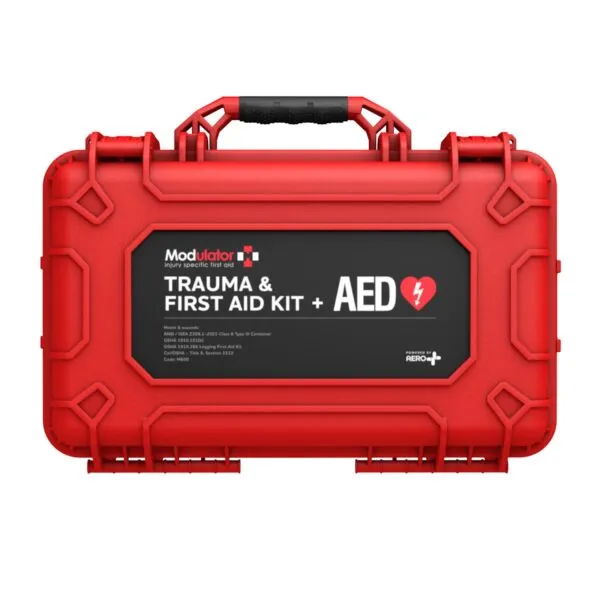 Aero Healthcare M600-4 Modulator Trauma Kit with Heartsine 350P & Bleed Control - XL Rugged Hard Case