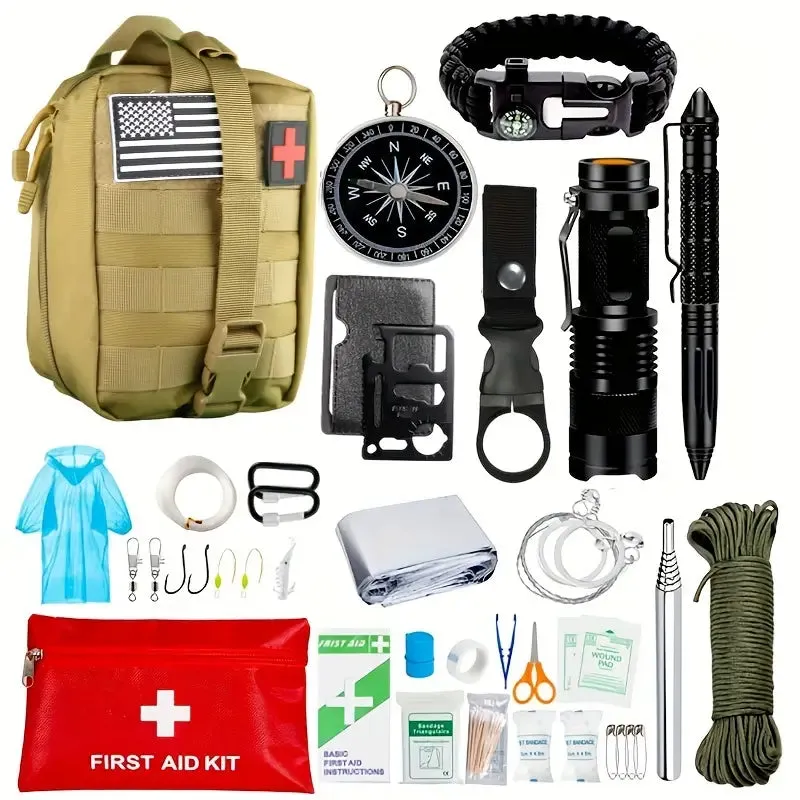 Bag 38-In-1 Survival and First Aid Kit