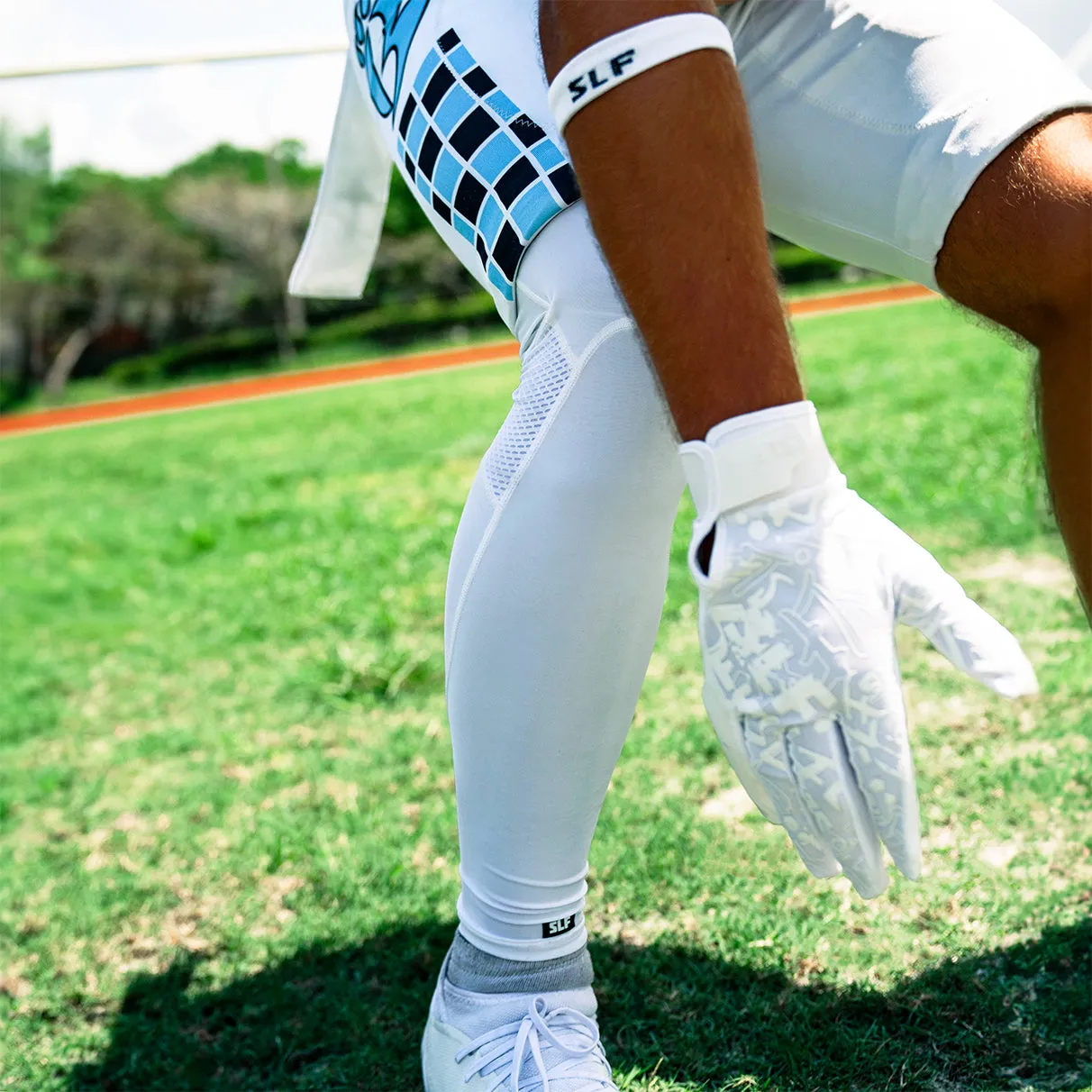 Basic White Football Pro Leg Sleeve