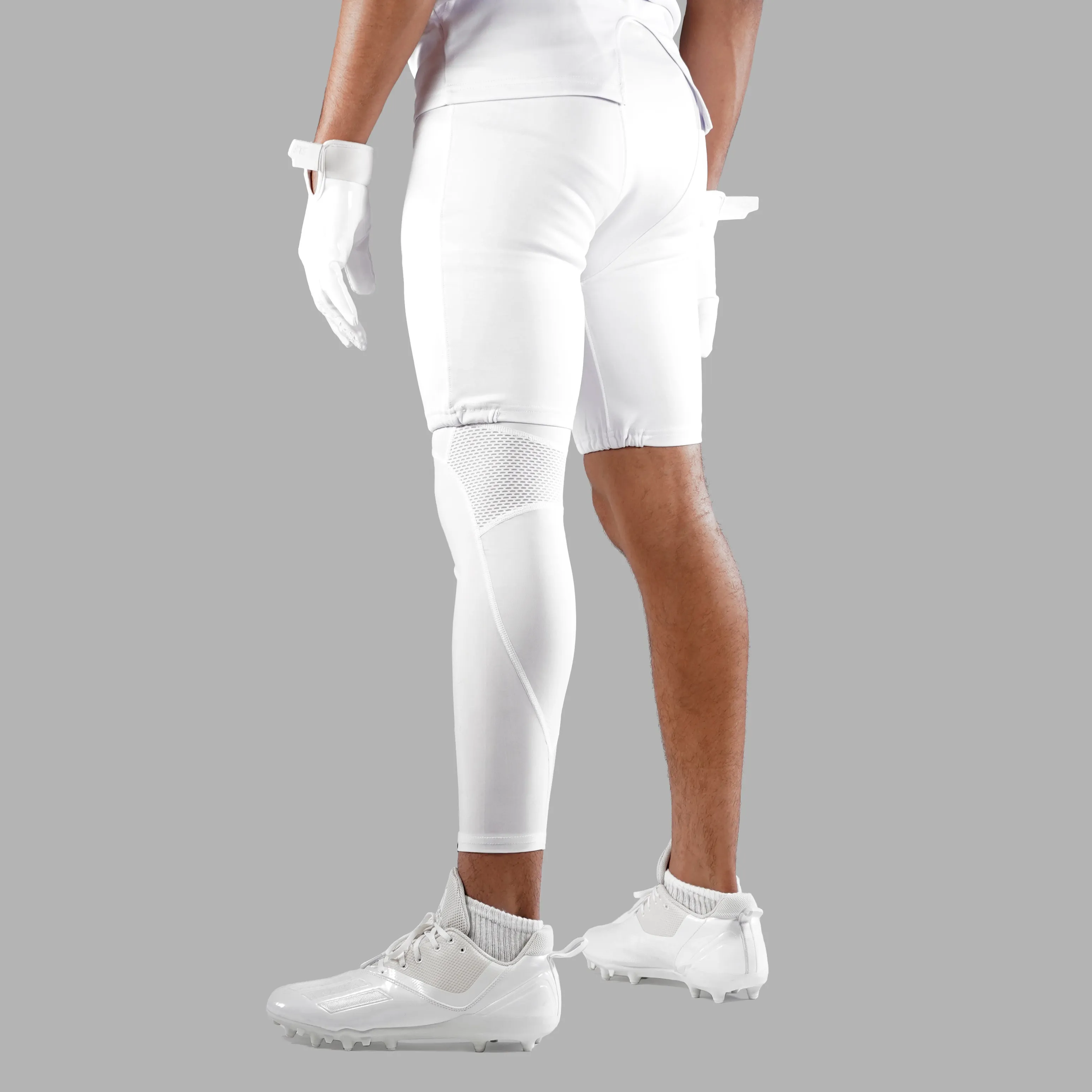 Basic White Football Pro Leg Sleeve