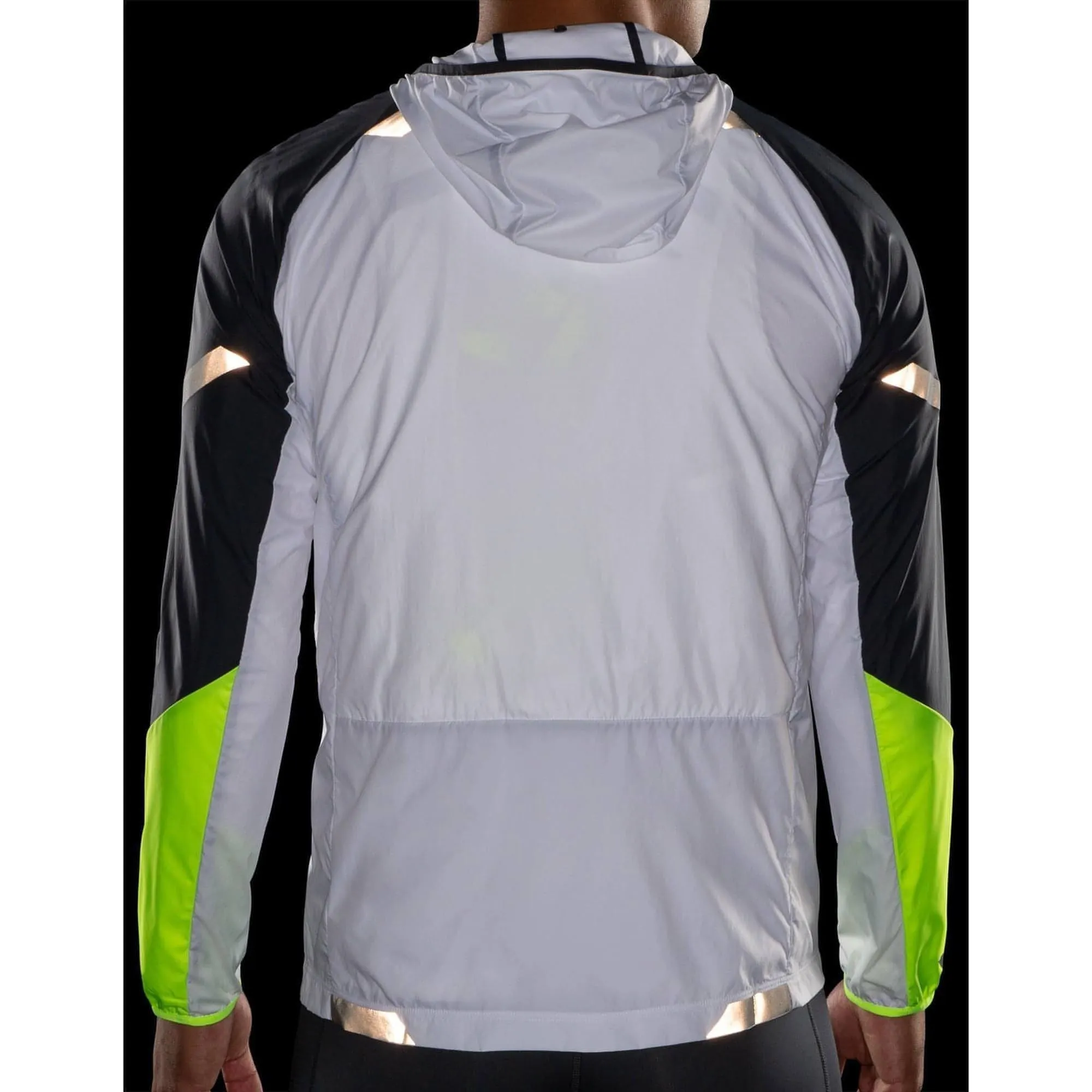 Brooks Run Visible Convertible Mens Running Jacket - White