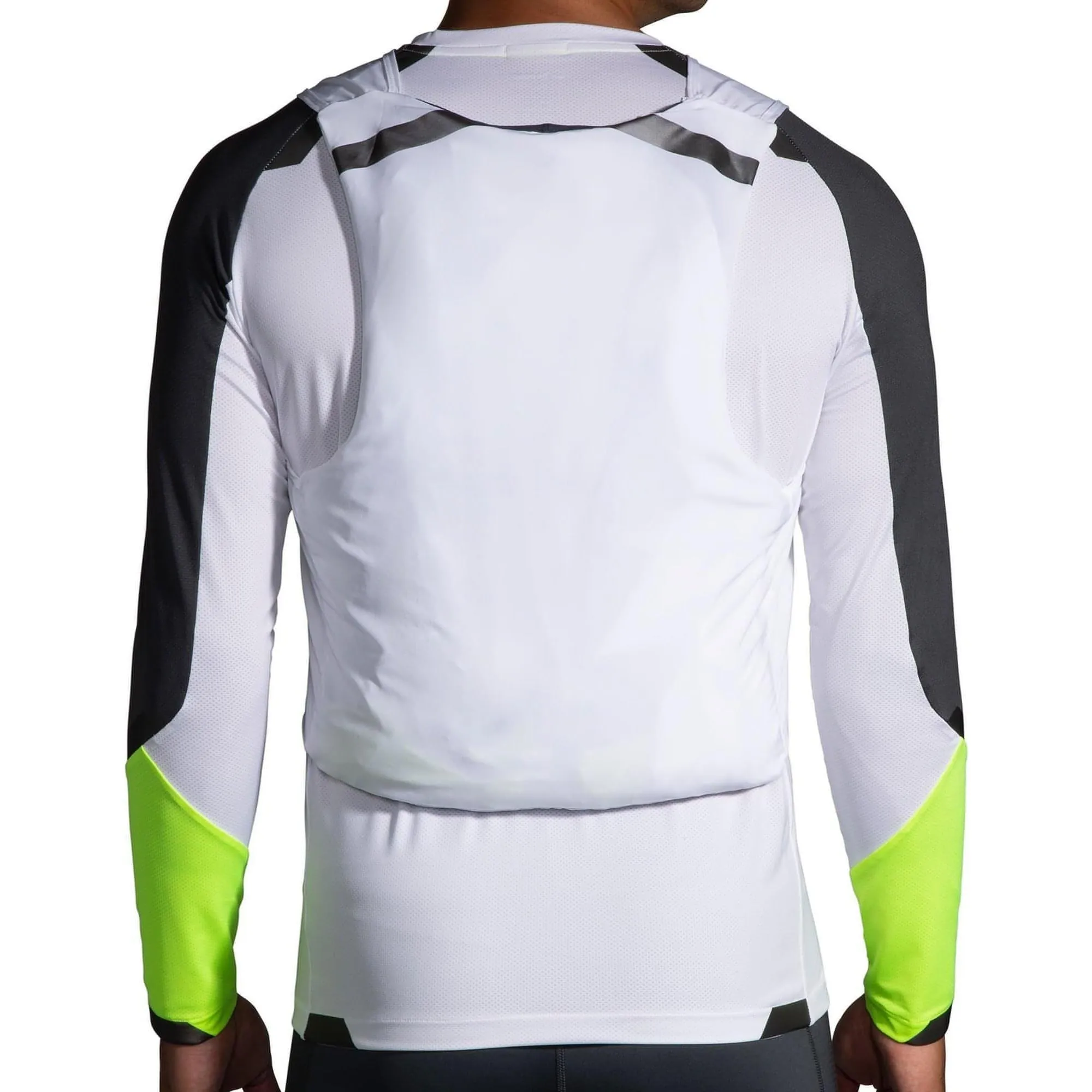 Brooks Run Visible Convertible Mens Running Jacket - White