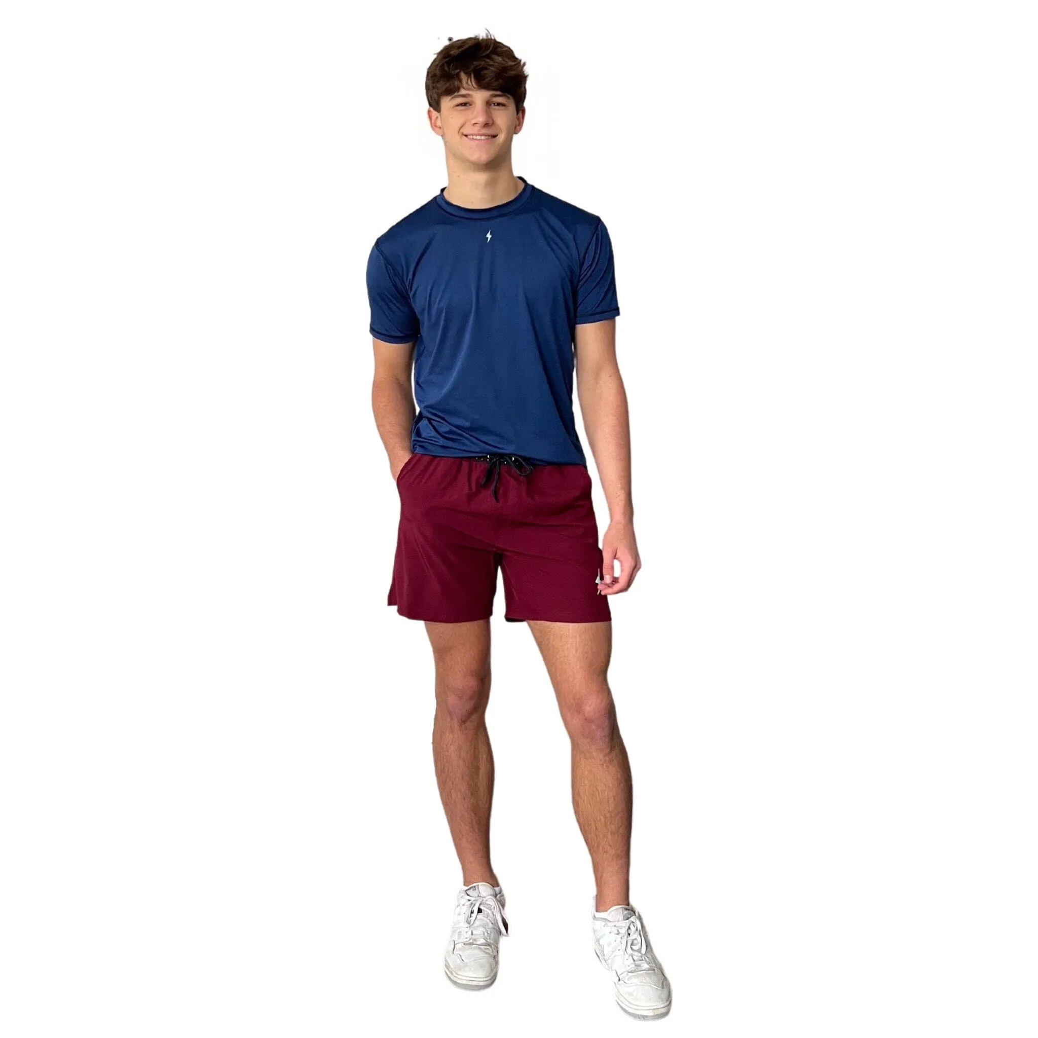 BRUCE BOLT 5" SHORT W/ LINER - MAROON