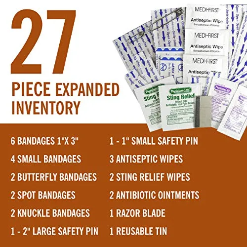 Coleman: 27 Piece All Purpose Mini First Aid Kit - for Auto, Home & Camping