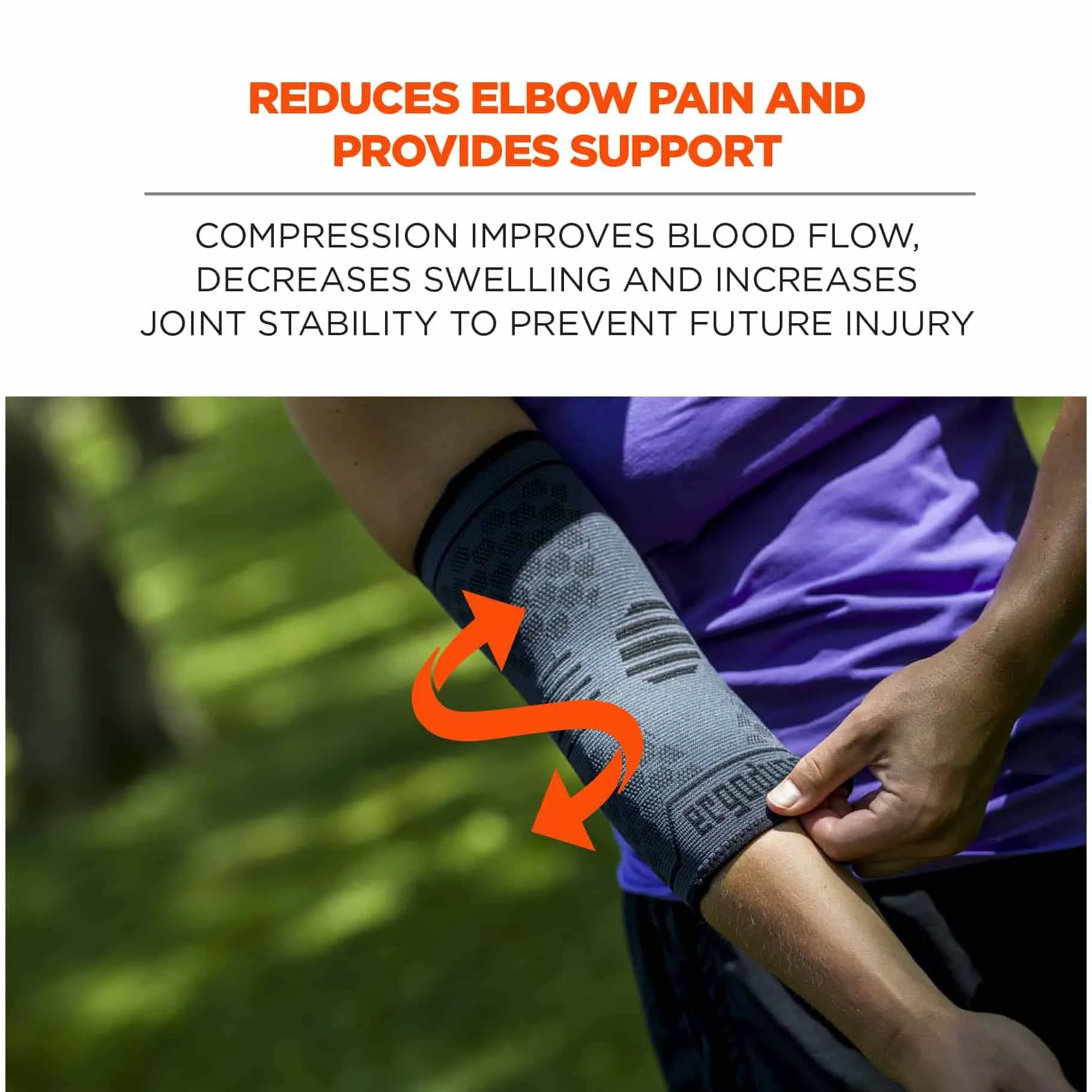 Ergodyne 16592 651 S Black Elbow Compression Sleeve