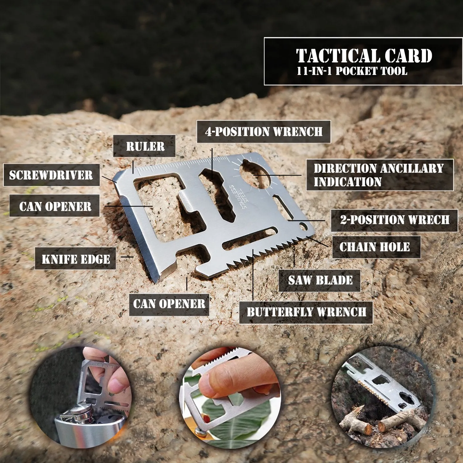 EVERLIT Survival Kit, 80-in-1 Outdoor Gears Tactical Tools Emergency Kit, First Aid Kit, Flashlight, Survival Bracelet, Emergency Blanket, Tactical Pen, for Camping, Hiking, Hunting (CAMO 40-in-1)