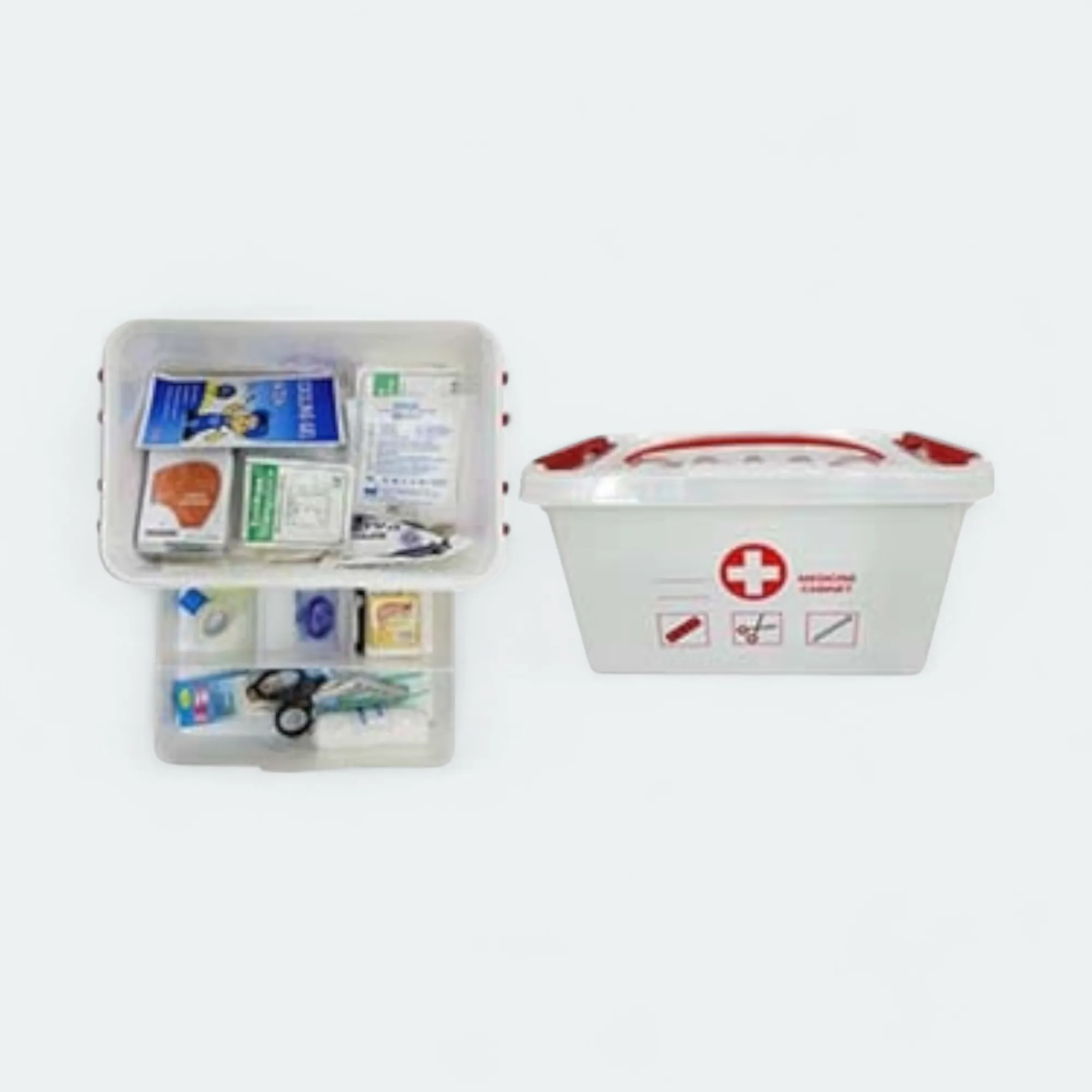 First Aid Kit in Plastic Carry Box FAKC02