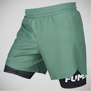 Fumetsu Dual Layer Fight Shorts Khaki/Black