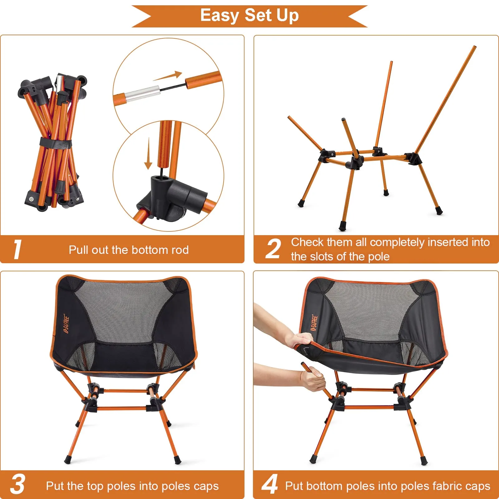 G4Free Ultralight Compact Backpacking Folding Chairs