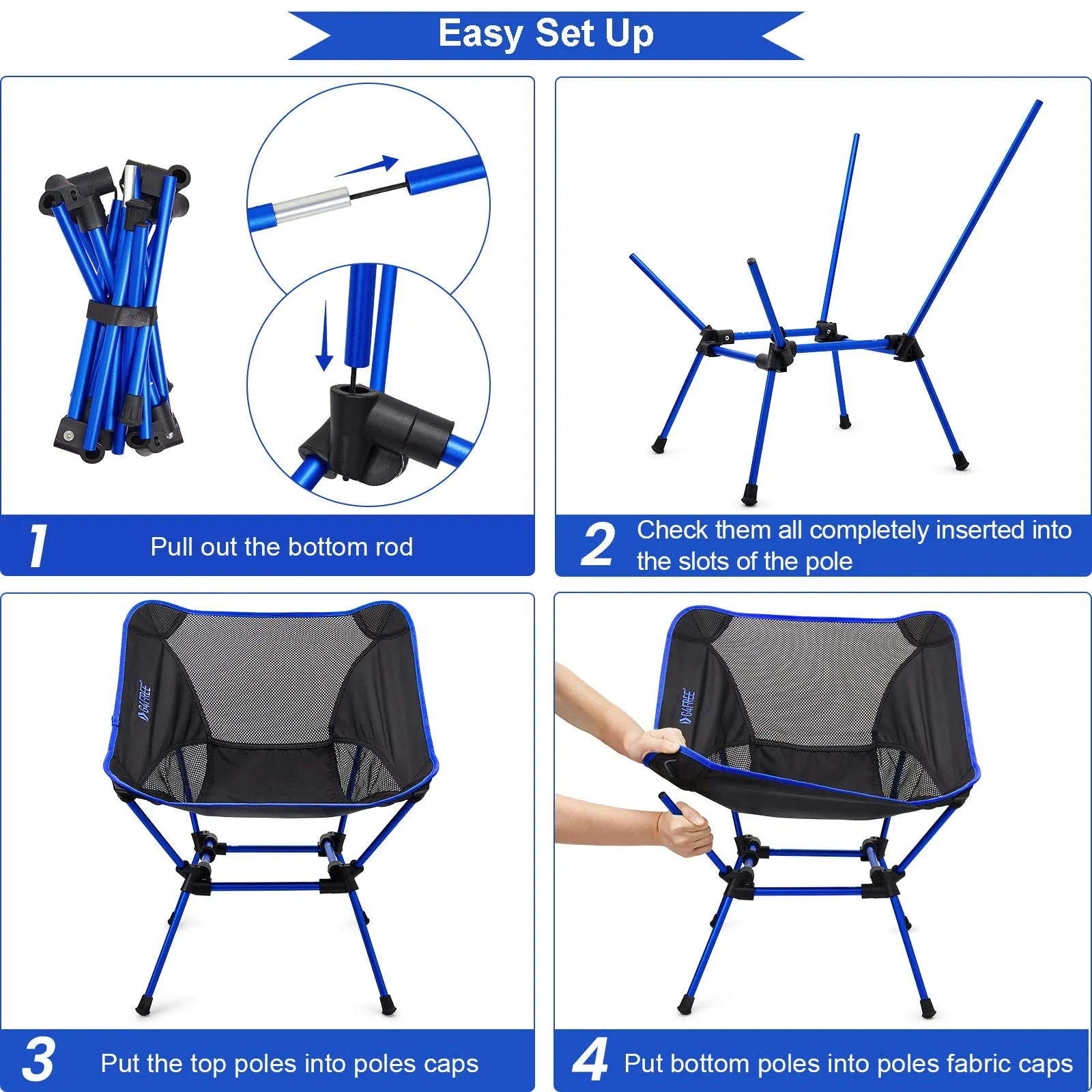 G4Free Ultralight Compact Backpacking Folding Chairs