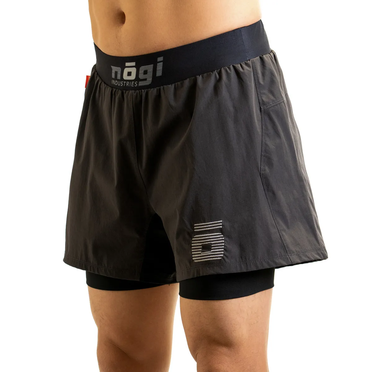 Ghost 5" Premium Lined Grappling Shorts - New Jersey Gray by Nogi Industries