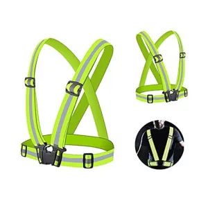 Highlight Reflective Straps Running Cycling Safety Reflective Vest High Visibility Reflective Safety Jacket