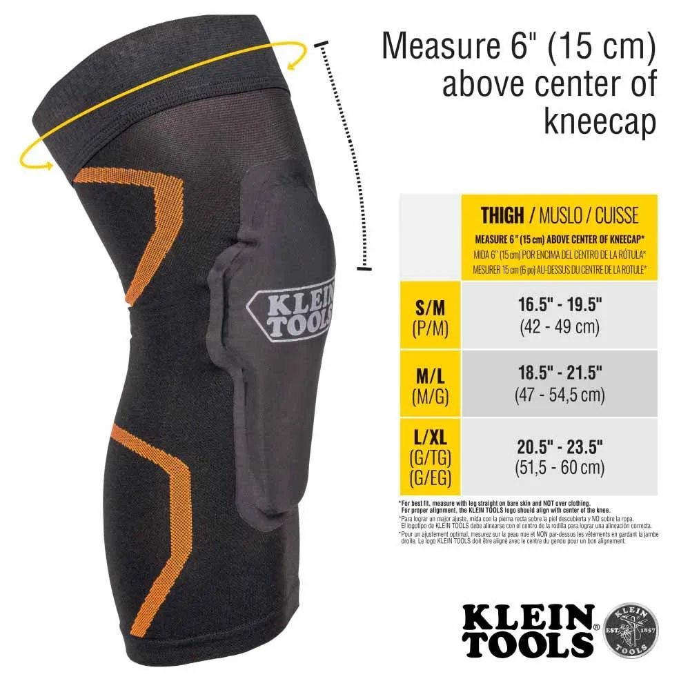 Klein 60623 Knee Pad Compression Sleeve M/L