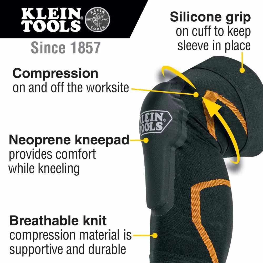 Klein 60623 Knee Pad Compression Sleeve M/L