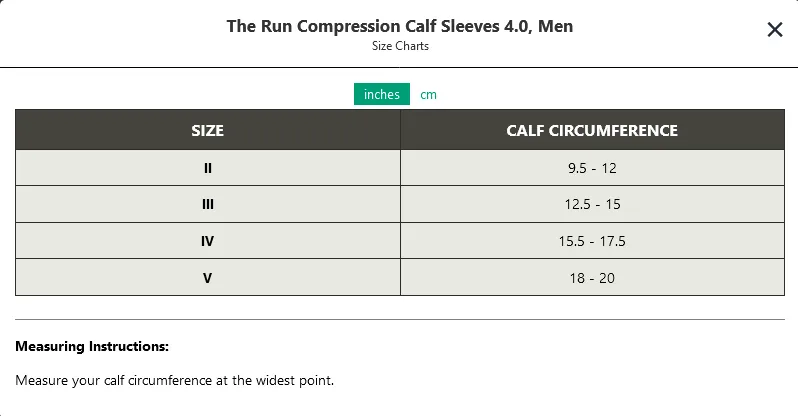 Men's The Run Compression Calf Sleeves 4.0