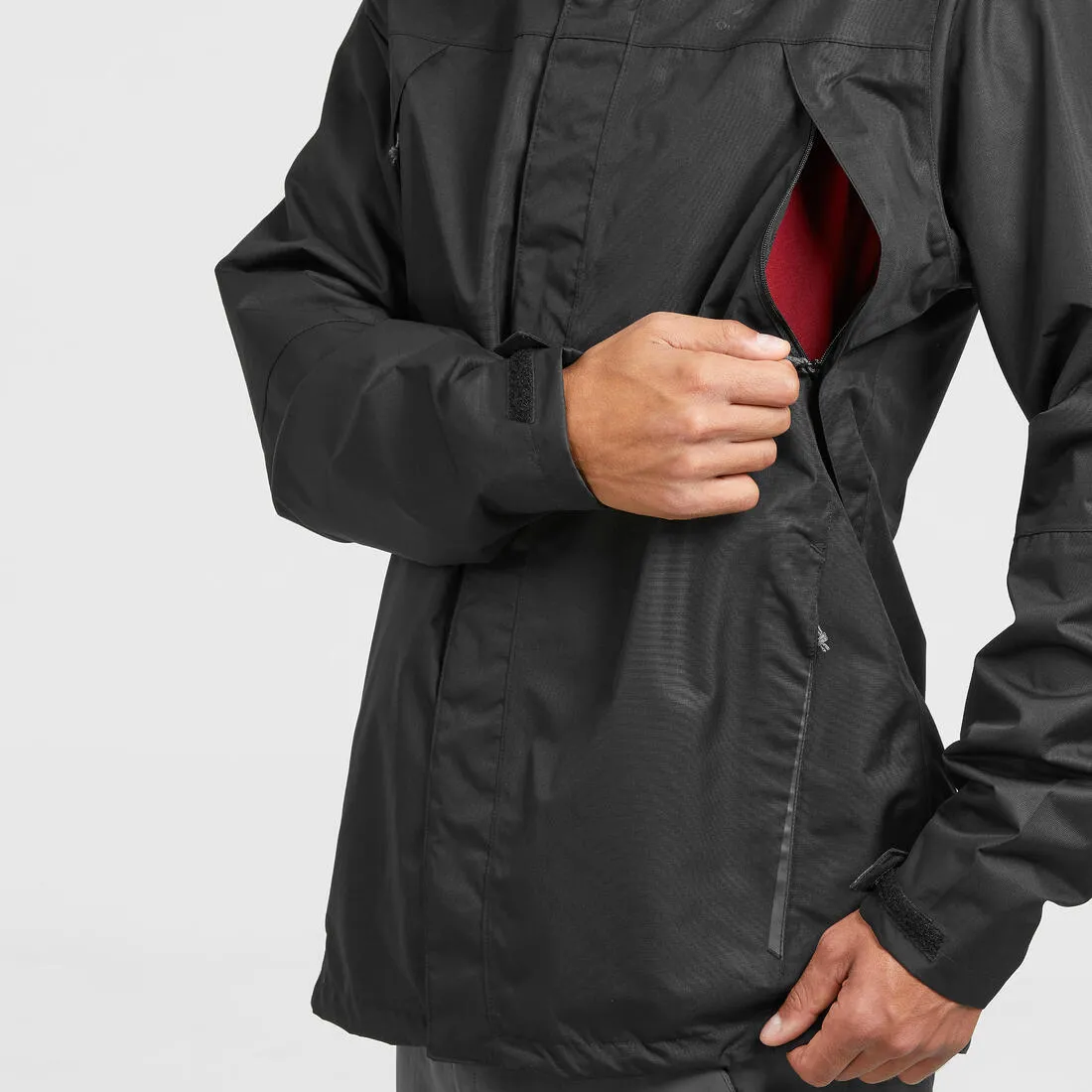 Men's Waterproof Hiking Jacket - MH100