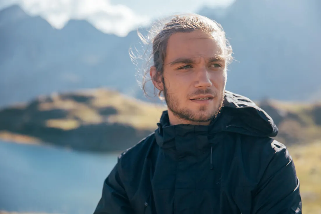 Men's Waterproof Hiking Jacket - MH100