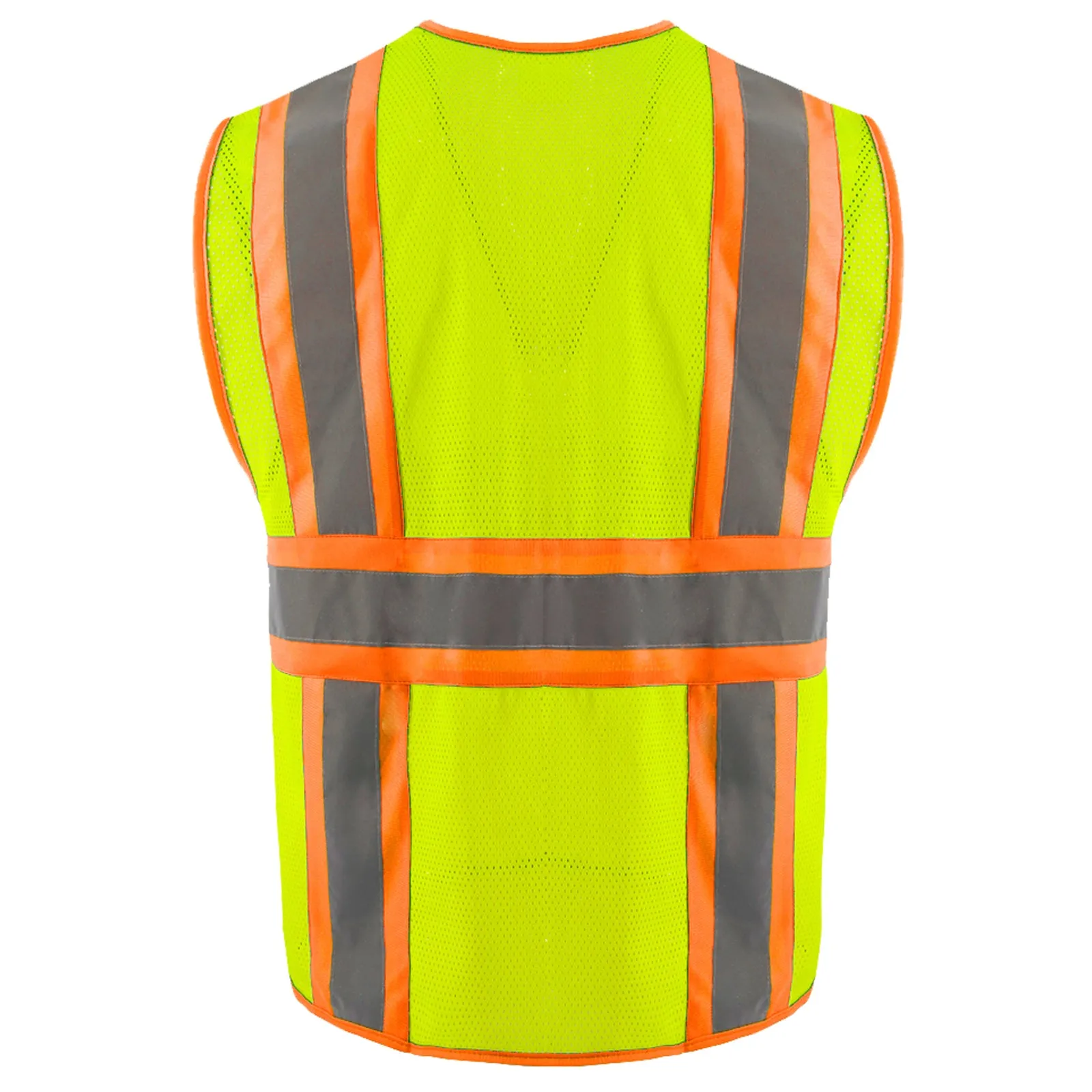 SMASYS Mesh Two-Tone Hi Vis Construction Safety Vest for Men Women(LBV-4058)