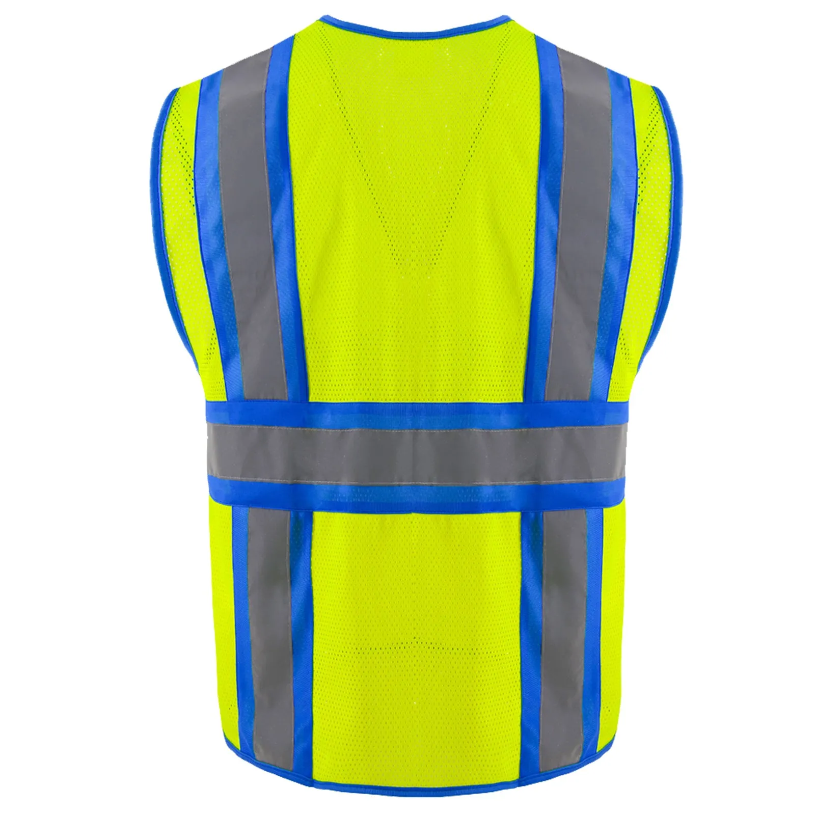 SMASYS Mesh Two-Tone Hi Vis Construction Safety Vest for Men Women(LBV-4058)
