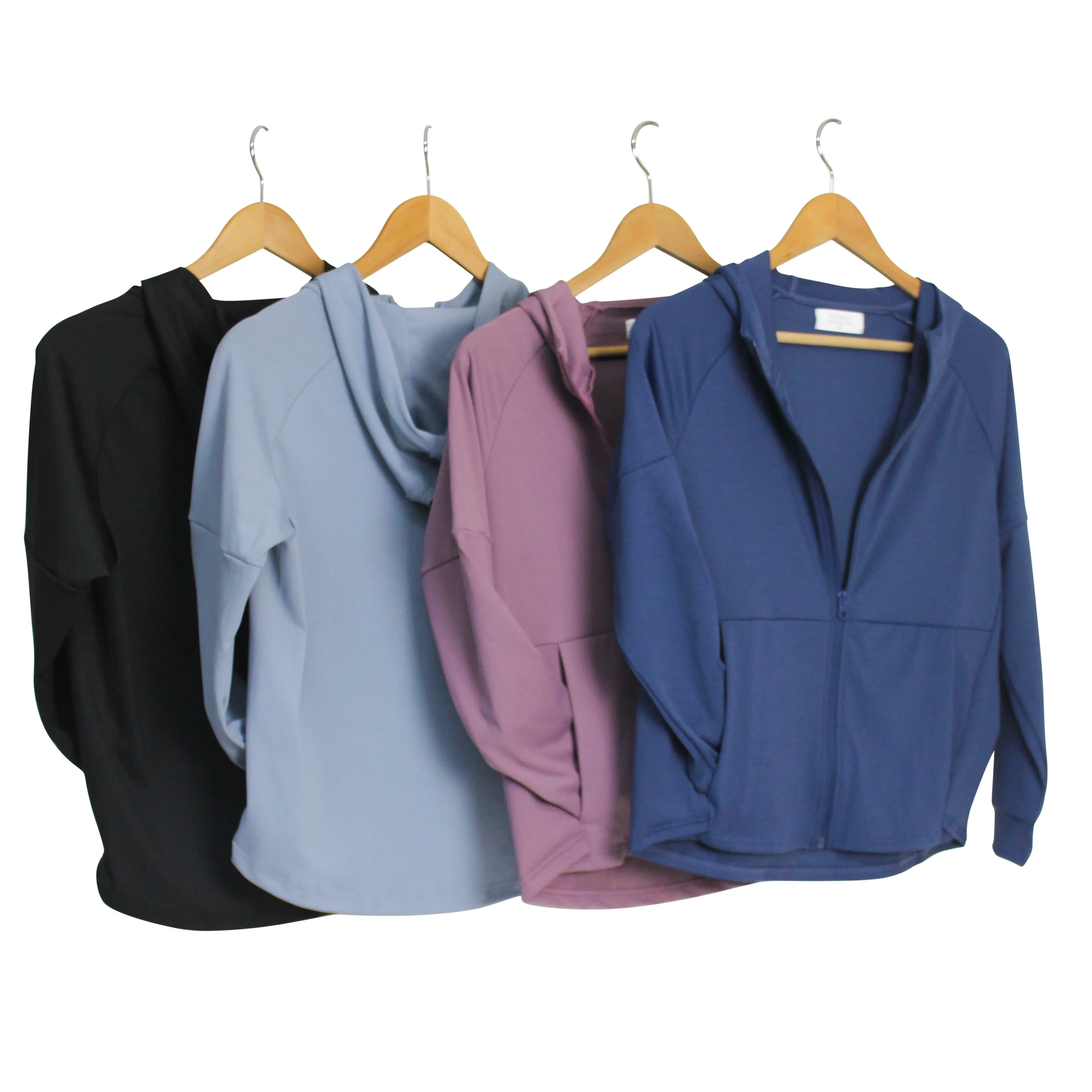 SOBEYO Full-Zip Jacket Lightweight Breathable Yoga Fitness Work-out sport Hoodies Dusty Rose