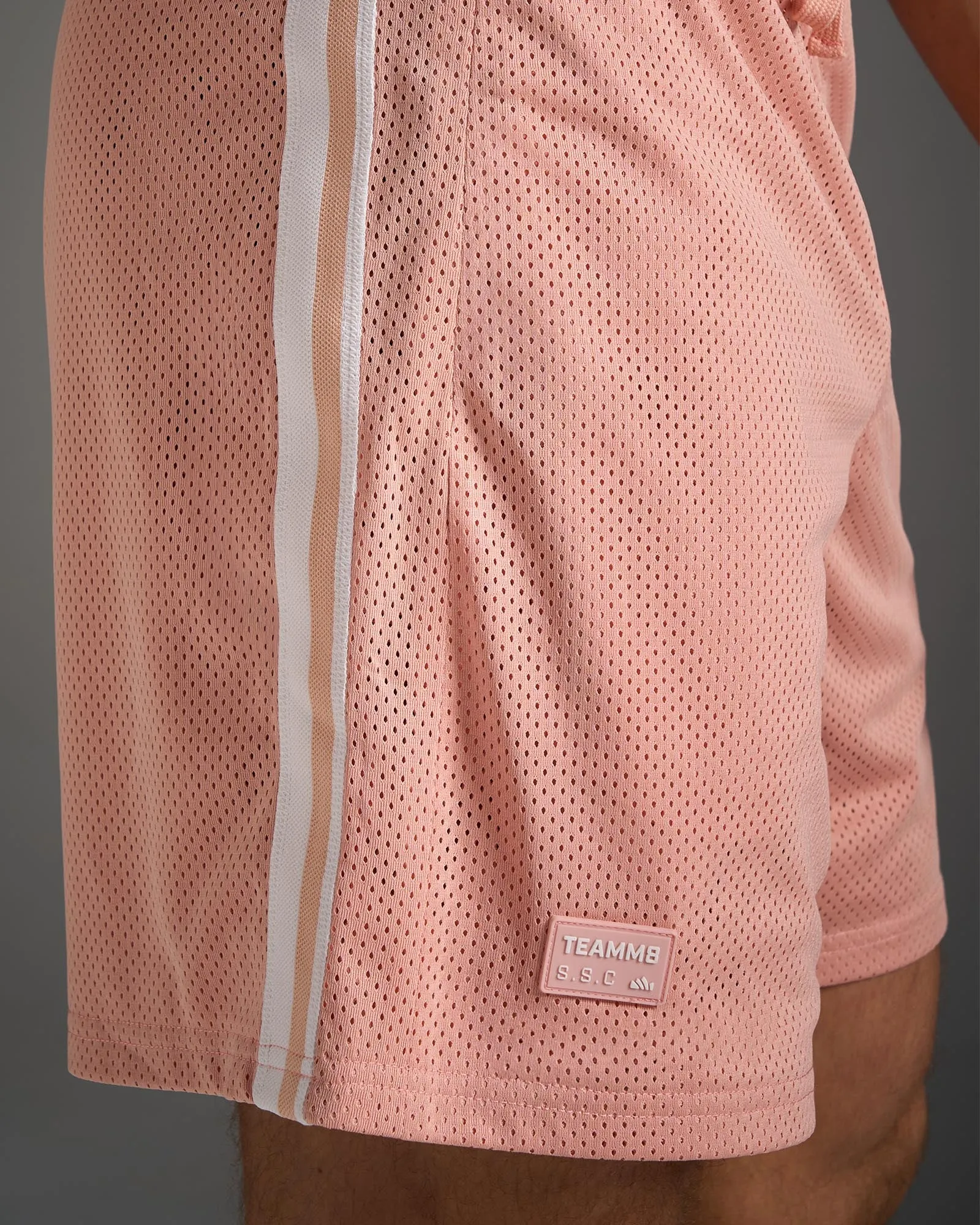 S.S.C. Fraternity Mesh 6" Short - Dusty Pink