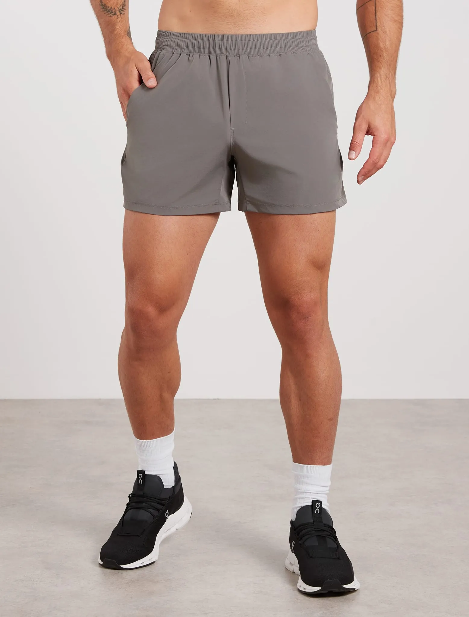 Training 5" Shorts - Light Grey