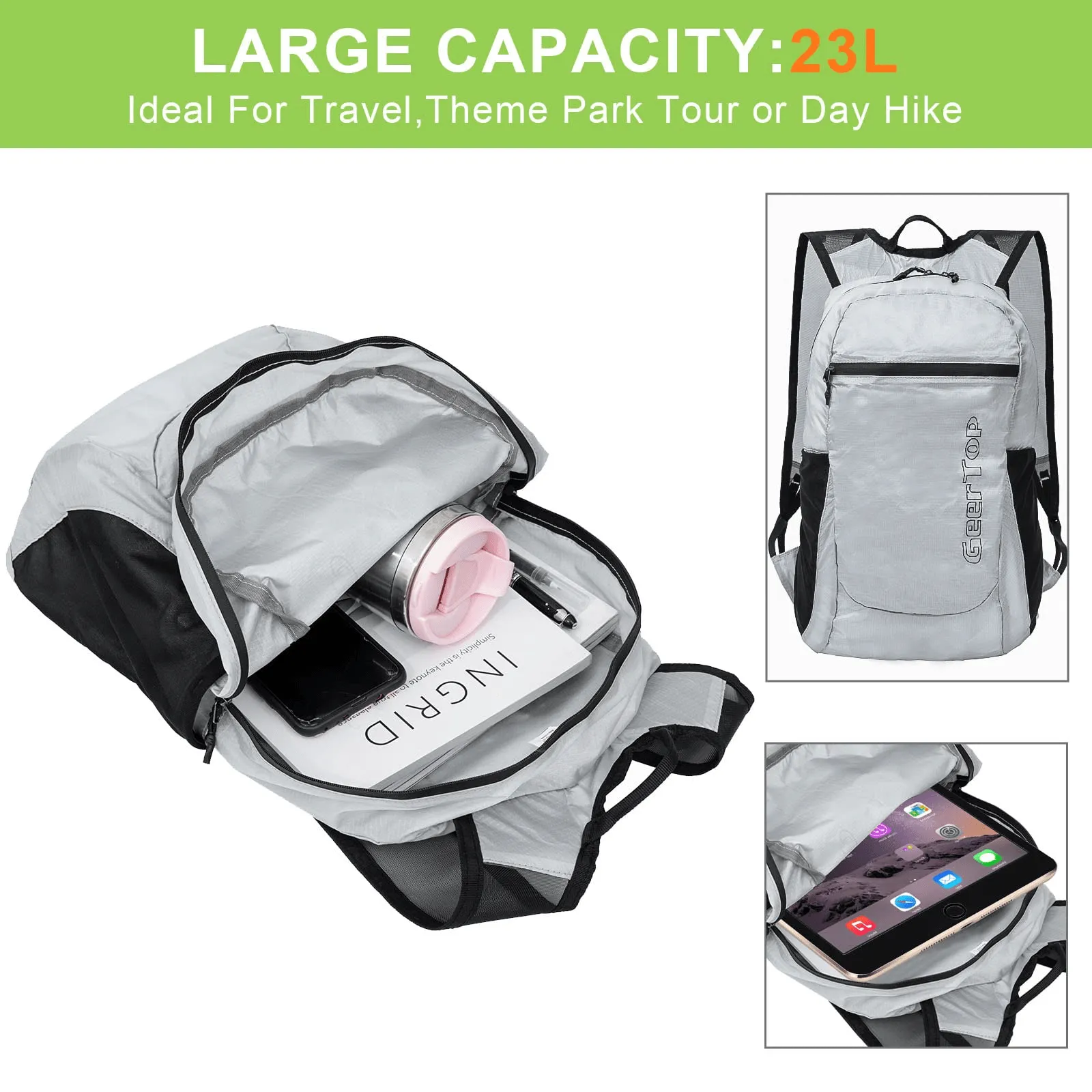 Ultralight Packable Backpack for Outdoors