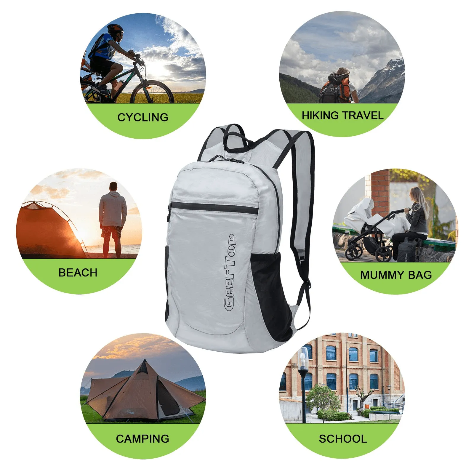Ultralight Packable Backpack for Outdoors