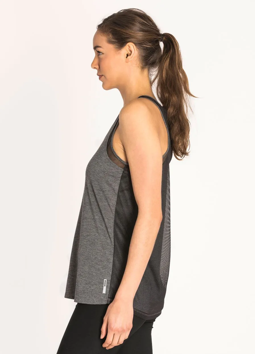 Vortex Netted Mesh Back Racerback Tank Top