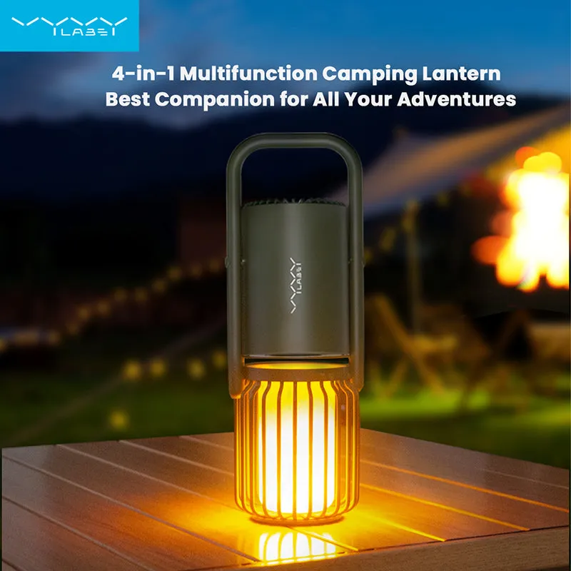 Vyvylabs X1 Flaming Multifunctional Outdoor Light Wireless Speaker   With Powerbank